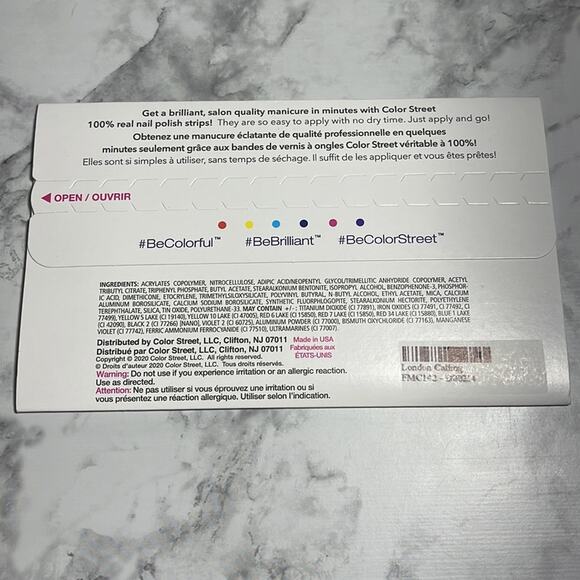 Color Street London Calling Nail Strips NWT - Picture 3 of 4